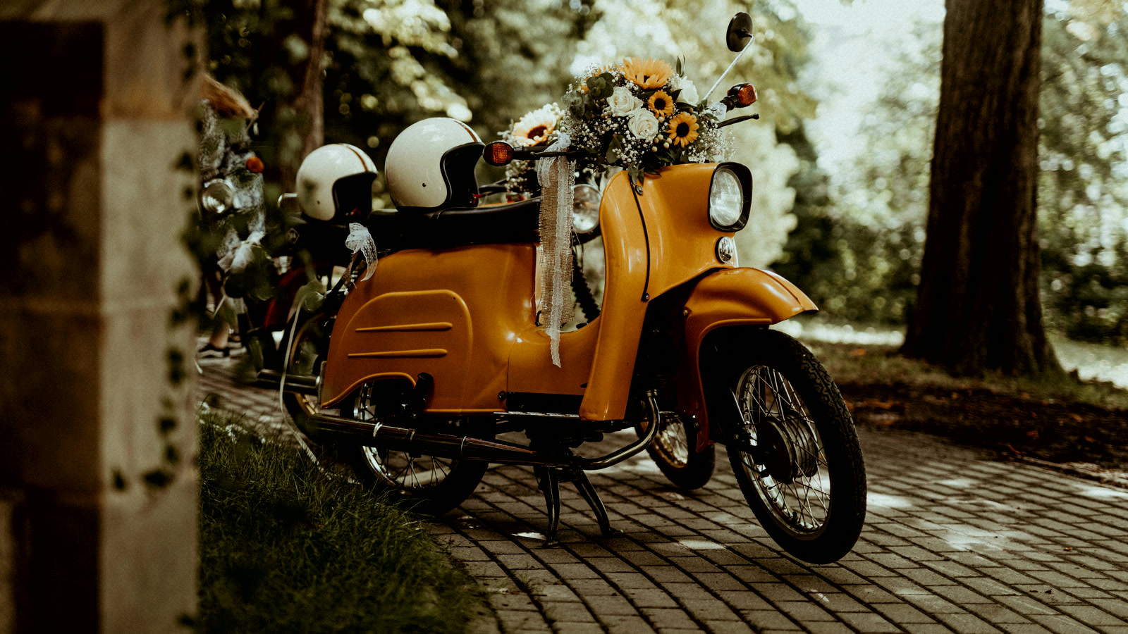 Eine Simson Schwalbe — das Ostmoped, für das wir Teile führen